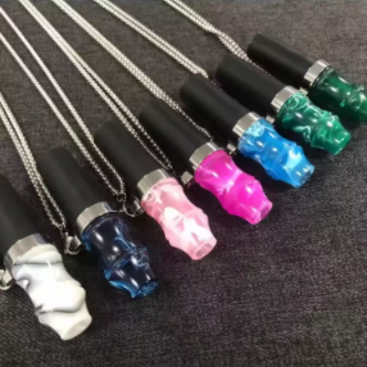 HookahDrive Mouthpiece – פיית נרגילה יוקרתית עם שרשרת נירוסטה