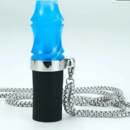 HookahDrive Mouthpiece – פיית נרגילה יוקרתית עם שרשרת נירוסטה